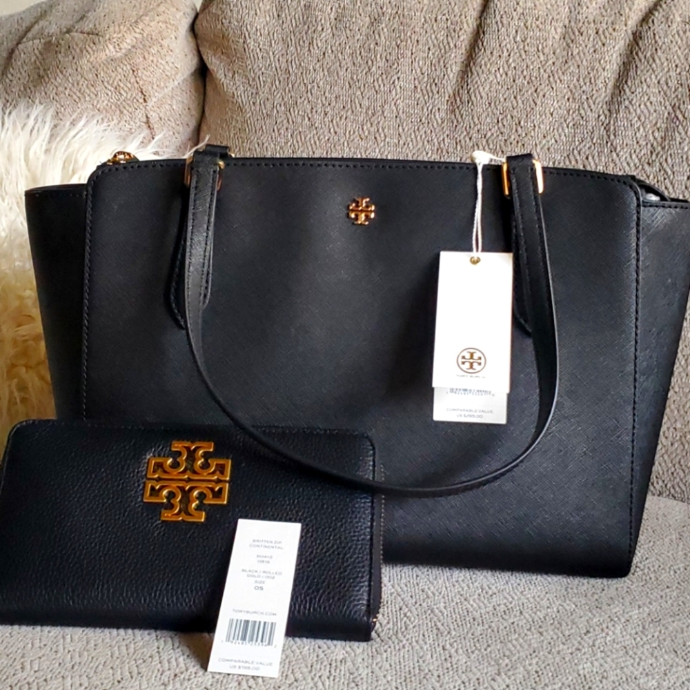 ON HOLD Tory Burch zip tote and Tory Burch Wal…